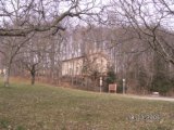 Maison Scouts clairière forêt Montolivet en hiver